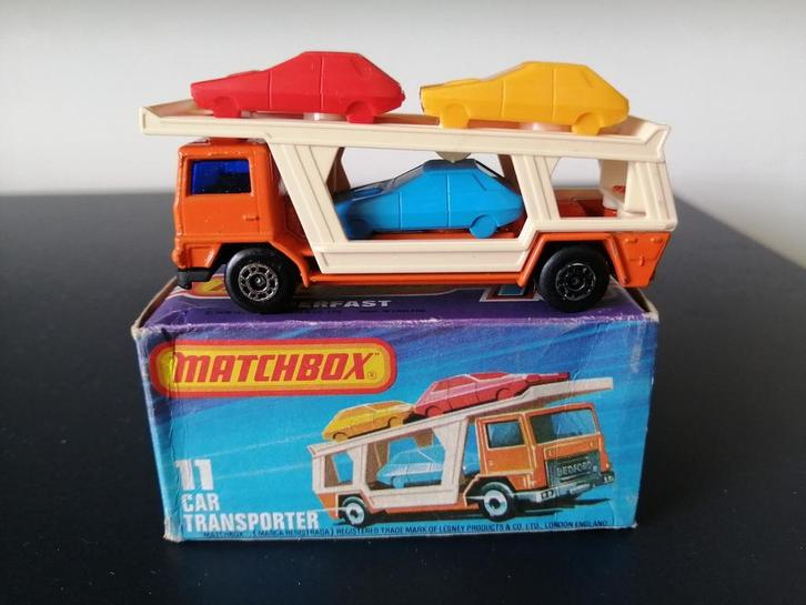 Lesney Matchbox Superfast #11 Car Transporter in doosje!, Hobby en Vrije tijd, Modelauto's | Overige schalen, Ophalen of Verzenden