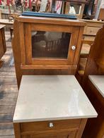 Vintage Kastjes/Nachtkastjes met Marmeren Blad, Ophalen