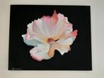 Schilderij bloem, Antiek en Kunst, Kunst | Schilderijen | Modern, Ophalen of Verzenden