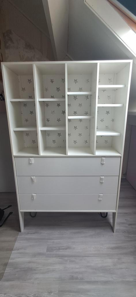 Mooie boekenkast met lades en verstelbare planken, Huis en Inrichting, Kasten | Kledingkasten, Gebruikt, 150 tot 200 cm, 100 tot 150 cm