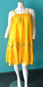 Vintage jaren 70 zomerjurk geel maat S, Verzenden, Geel, Vintage, Maat 36 (S)