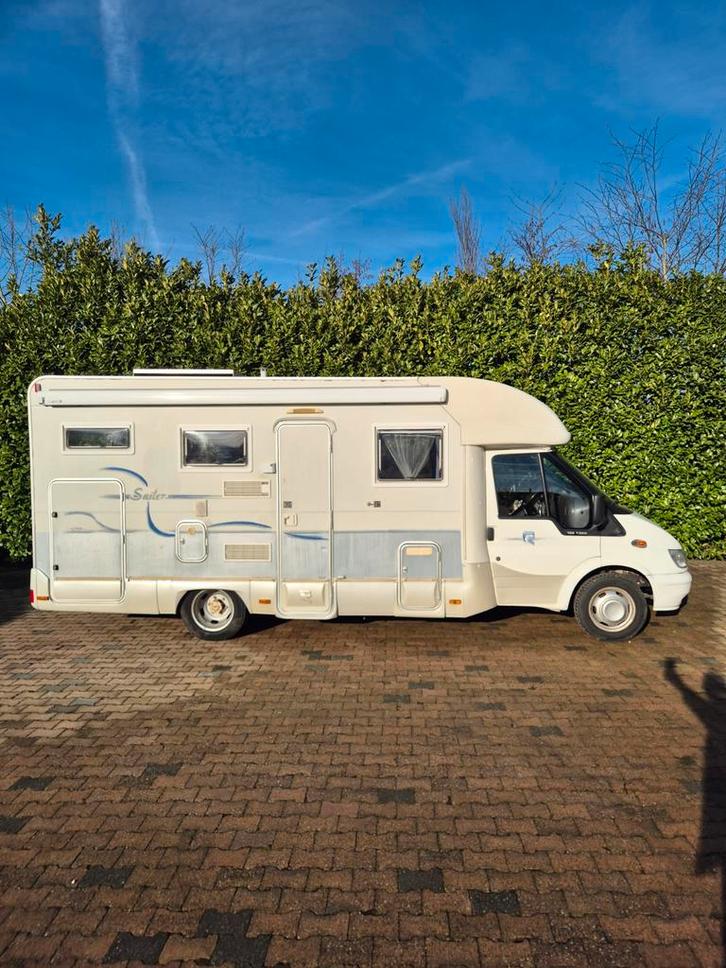 Ford rimor️♥️offgrid️☀️camera🎥4pers️✅️xxlgarage️✔️degelijk, Caravans en Kamperen, Campers, Bedrijf, tot en met 4, Half-integraal