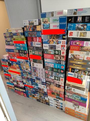150 puzzels max 2000 stukjes, 24 zijn er nog nieuw beschikbaar voor biedingen