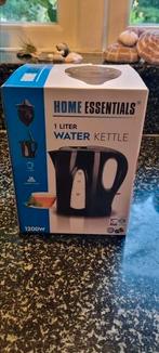 Waterkoker zwart Kettle 1 liter nieuw in doos 1200 watt, 1 tot 2 liter, Ophalen of Verzenden, Nieuw