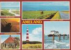 AMELAND Zee Duin Avond Onweer Paard Vuurtoren Veerboot, Verzamelen, Ansichtkaarten | Nederland, Gelopen, Waddeneilanden, Verzenden