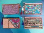 Kantha tasje met borduursels uit India, Sieraden, Tassen en Uiterlijk, Tassen | Damestassen, Verzenden, Nieuw, Overige kleuren