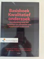 basisboek kwalitatief onderzoek, Nieuw, Sociale wetenschap, B. Baarda, Ophalen of Verzenden