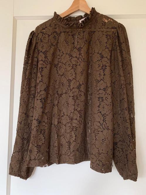 Studio Anneloes XXL Lavina top bruin mt 42/44, Kleding | Dames, Blouses en Tunieken, Zo goed als nieuw, Maat 46/48 (XL) of groter
