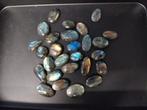 Lot kleurrijke labradoriet cabochons, Ophalen of Verzenden, Zo goed als nieuw