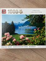 King Puzzel 1000 stukjes - Hardangerfjord Noorwegen, Ophalen of Verzenden, 500 t/m 1500 stukjes, Zo goed als nieuw, Legpuzzel