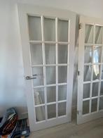 Binnendeuren met glas, Doe-het-zelf en Verbouw, Deuren en Horren, Ophalen, Gebruikt, 80 tot 100 cm, Binnendeur