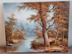 Schilderij landschap water vintage, Ophalen
