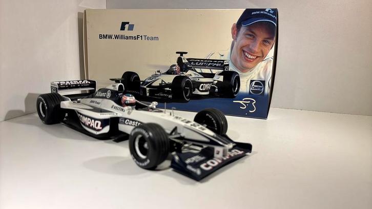 F1 Williams bmw fw22 Jenson button minichamps 1.18, Hobby en Vrije tijd, Modelauto's | 1:18, Zo goed als nieuw, MiniChamps, Ophalen of Verzenden