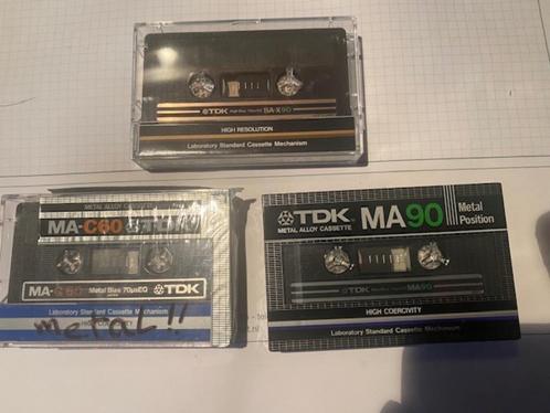 TDK 1x MA-90, 1x MA-C60, 1x SA-X en 2x SA90 cassettebandjes, Cd's en Dvd's, Cassettebandjes, Nieuw in verpakking, Origineel, 2 t/m 25 bandjes