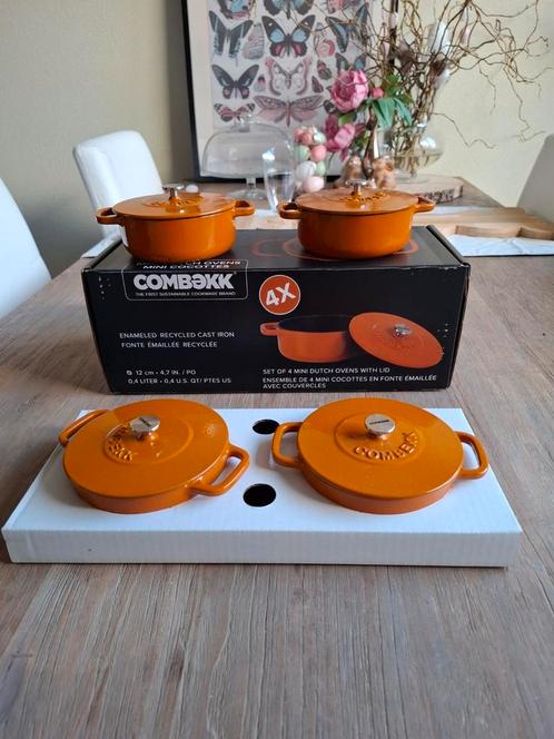 comebekk mini dutchovens 4 stuks, Huis en Inrichting, Keuken | Potten en Pannen, Nieuw, Koekenpan of Braadpan, Gietijzer, Ophalen of Verzenden