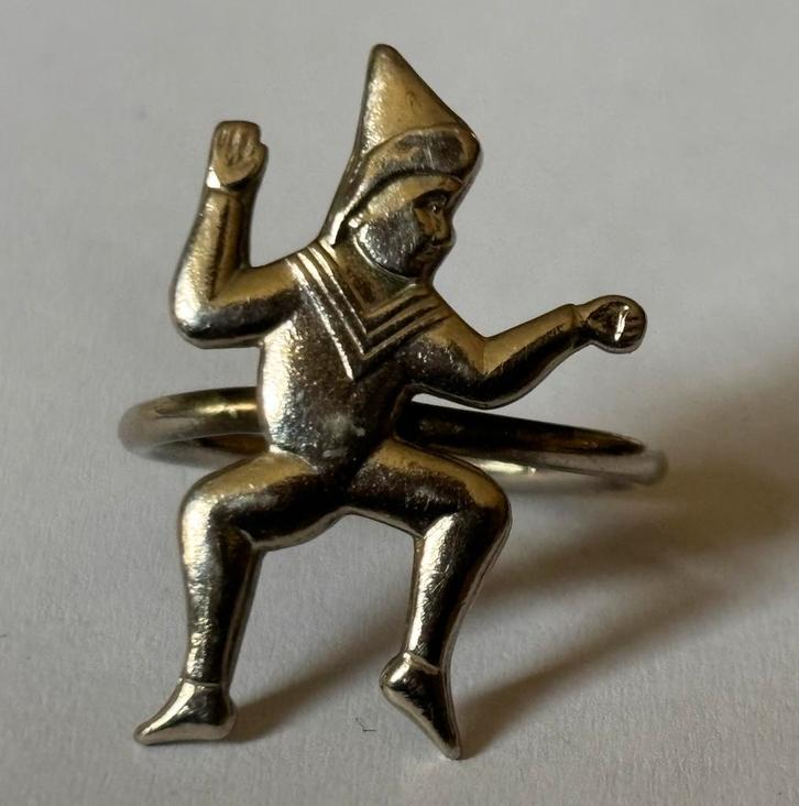 Vintage Originele Scouting dasring “Kwak” (messing), Verzamelen, Scouting, Gebruikt, Embleem, Speld of Insigne, Ophalen of Verzenden