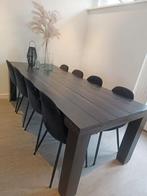 Houten eettafel 230x90, Huis en Inrichting, Tafels | Eettafels, 200 cm of meer, Zo goed als nieuw, Rechthoekig, 50 tot 100 cm