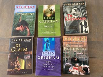 6 boeken van John Grisham  beschikbaar voor biedingen