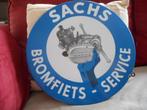EMAILLE BORD SACHS, Ophalen of Verzenden, Gebruikt, Reclamebord