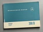 Handleiding Mercedes - Benz 200D (1967) meertalig, Ophalen of Verzenden