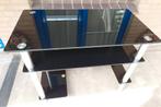 Bureau/ Computertafel van gehard glas., Ophalen, Gebruikt, Glas, 70 tot 120 cm