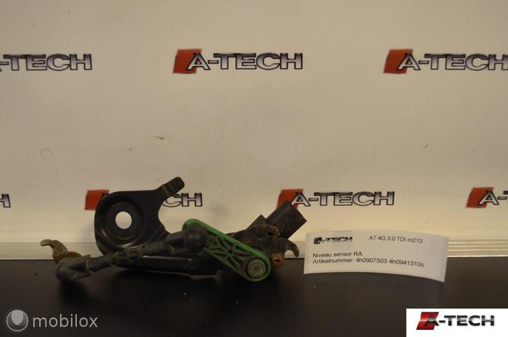 Niveausensor RA Audi A7 A6 4G 10-'17 4h0907503 4h0941310c, Auto-onderdelen, Verlichting, Audi, Gebruikt, Ophalen of Verzenden