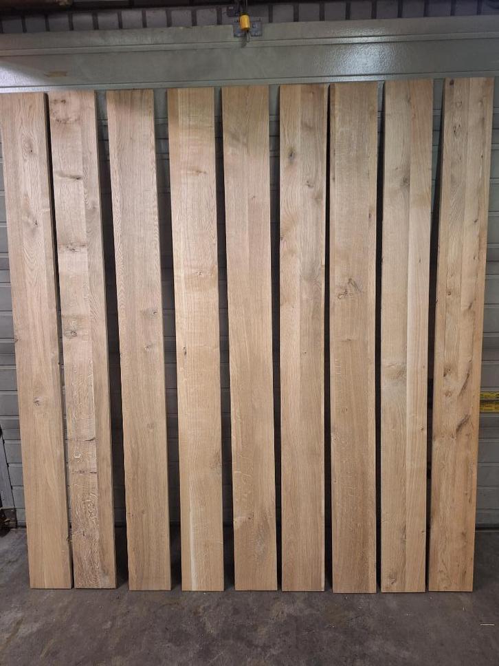 massieve rustiek eiken planken 17,5 cm breed 20 mm dik, Doe-het-zelf en Verbouw, Hout en Planken, Gebruikt, Plank, Eiken, Minder dan 200 cm