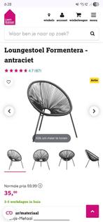 Nieuw LeenBakker tuinstoel 2x, Tuin en Terras, Tuinstoelen, Ophalen, Zo goed als nieuw