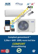 Airco compleet gemonteerd AUX +Wifi, Nieuw, Afstandsbediening, 100 m³ of groter, Verwarmen