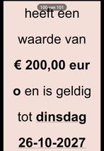 Sauna welnesscadeaukaart van 200 euro, Ophalen, Nieuw, Toebehoren