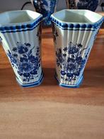 Delfts Blauw Vaasjes - Set van 2, Ophalen, Blauw, Aardewerk of Porselein, Zo goed als nieuw