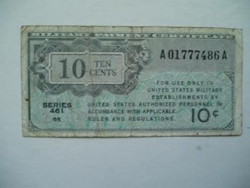 752. Amerika, MPC 10 cents (1946-1947) series 461. beschikbaar voor biedingen