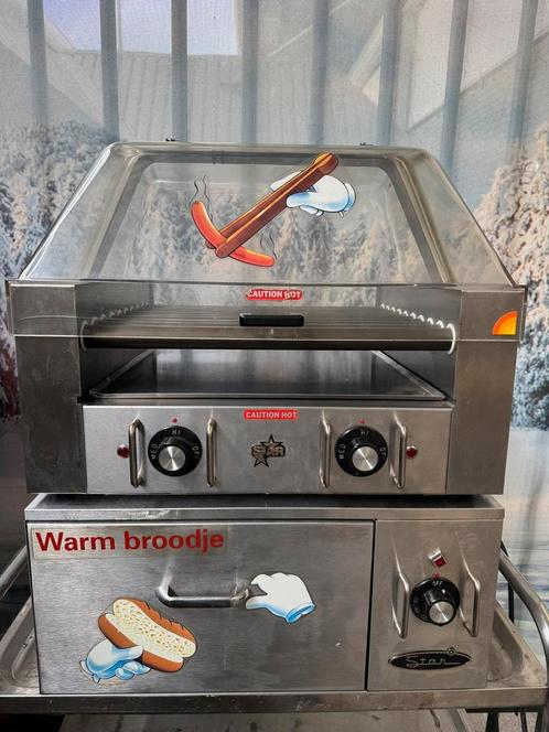 Star hotdog roller + broodjes warmer, Witgoed en Apparatuur, Grillplaten, Gebruikt, Ophalen
