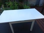 uitschuifbare tafel Ikea, Huis en Inrichting, Tafels | Eettafels, Ophalen, Gebruikt, 50 tot 100 cm, Wit