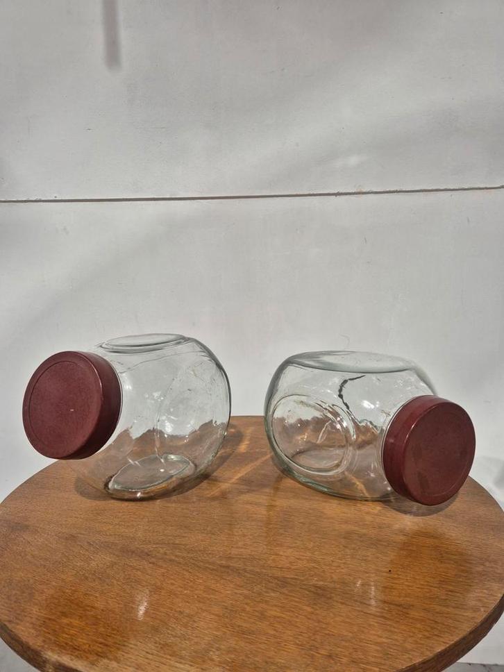 Snoeppotten met bakelieten deksel, Antiek en Kunst, Curiosa en Brocante, Ophalen of Verzenden