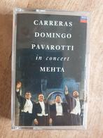 Cassettebandje; Carreras, Domingo, Pavarotti in concert, Cd's en Dvd's, Cassettebandjes, Gebruikt, Ophalen of Verzenden, 1 bandje