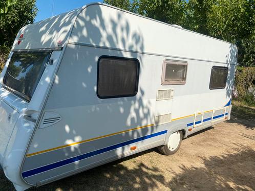 Burstner 455 “FUN” (gestald in Spanje), Caravans en Kamperen, Caravans, Particulier, tot en met 4, 750 - 1000 kg, Rondzit, Bürstner
