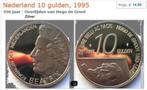 Nederland Beatrix ƒ 10.00 1995 Hugo de Groot / Zilver Bieden, Postzegels en Munten, Munten | Nederland, Koningin Beatrix, Zilver