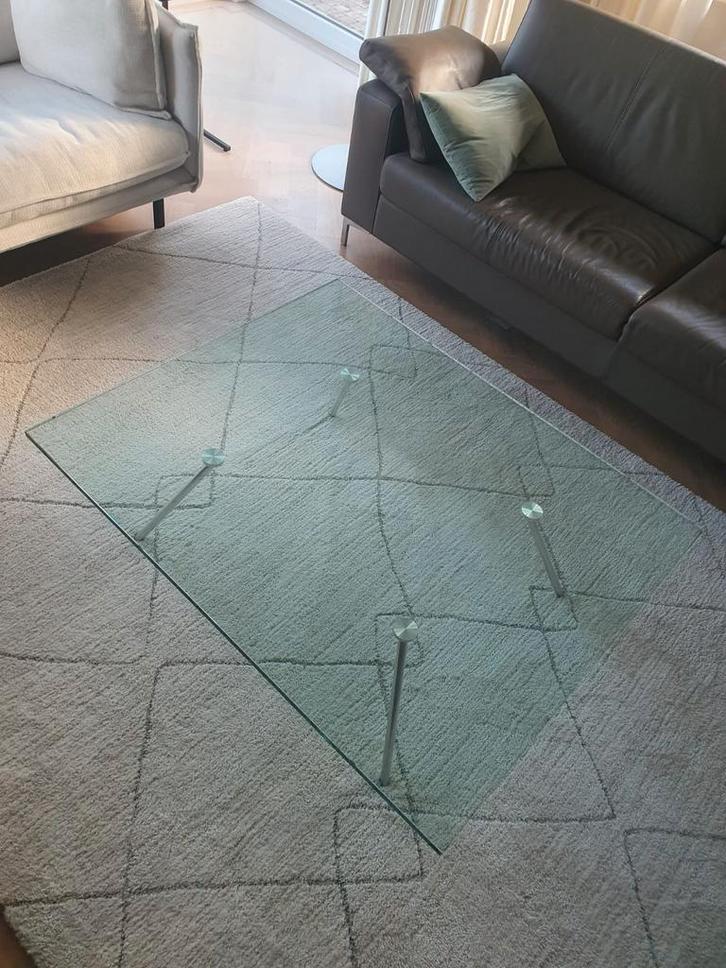 Salontafel design Van Beek Maupertuus Henk Vos 100x120 cm., Huis en Inrichting, Tafels | Salontafels, Gebruikt, Minder dan 50 cm