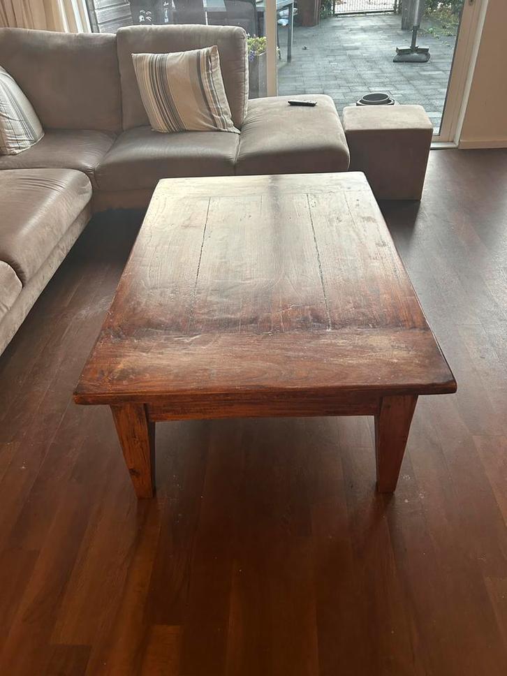 Salontafel met 2 lades, Huis en Inrichting, Tafels | Salontafels, Gebruikt, Minder dan 50 cm, 50 tot 100 cm, 100 tot 150 cm, Rechthoekig