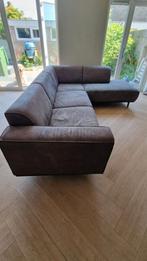 Be pure home statement hoekbank rechts grijs leer, Ophalen, Gebruikt, Leer