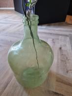 Glazen vaas / fles van 100% gerecycled glas, 42cm hoog, Minder dan 50 cm, Groen, Glas, Gebruikt