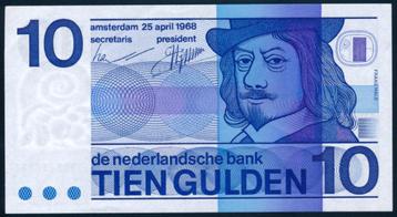 10 Gulden 1968 ‘Frans Hals' - 0843737211 - Oud snijteken beschikbaar voor biedingen