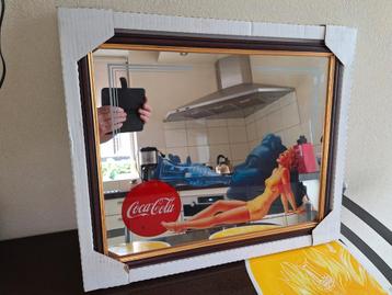 Coca-Cola Spiegel met Lijst beschikbaar voor biedingen