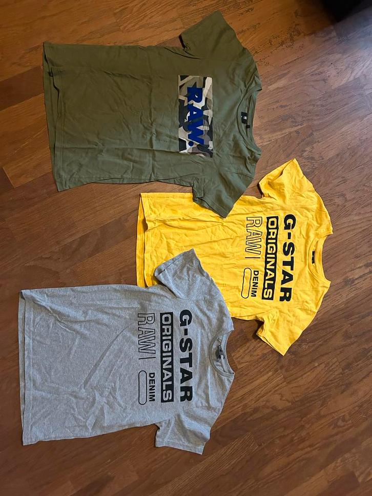 G-Star kledingpakket (6x) maat 164/176 - Zo goed als nieuw!, Kleding | Heren, T-shirts, Zo goed als nieuw, Overige maten, Blauw