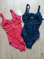 Nieuw set van 2 bodystocking Sassa 75 b, Sassa, Ophalen of Verzenden, Blauw, Body of Korset