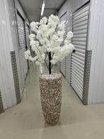 Schelpenvazen met bloesemboom, Ophalen of Verzenden, Zo goed als nieuw