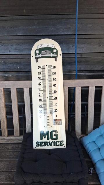 Emaille Reclamebord MG Thermometer (Zonder Thermometer) beschikbaar voor biedingen