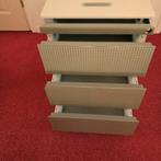 verrijdbaar ladenkastje met 3 grote en 1 kleine lade, Huis en Inrichting, Kasten | Ladekasten, Ophalen, Gebruikt, 50 tot 100 cm