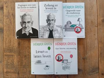 5 Boeken van Hendrik Groen.  beschikbaar voor biedingen